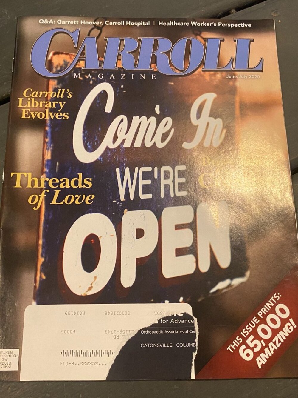 Carroll Magazine- Come In We're Open-June/July 2020